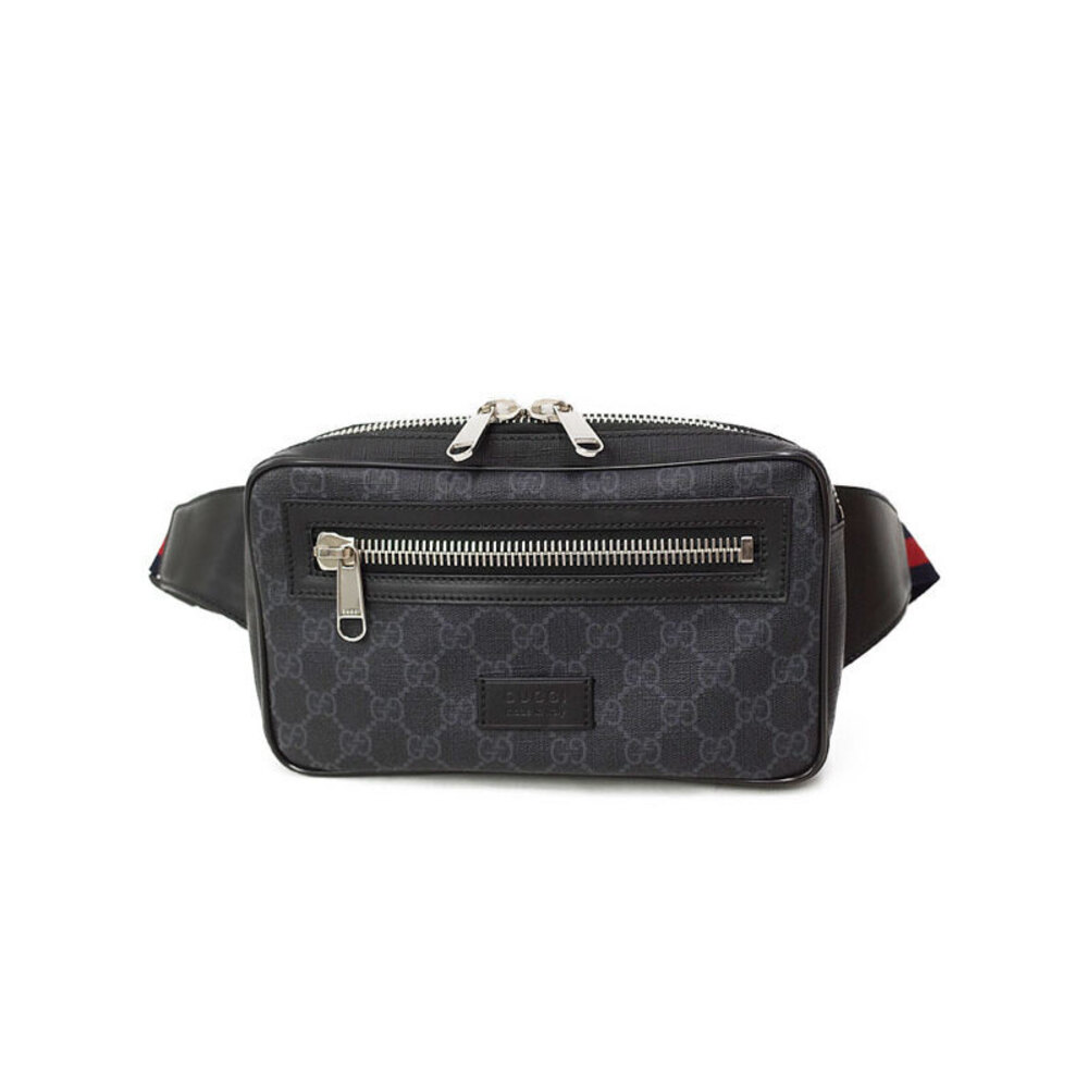 Gucci Supreme Black Bag Belt Body GG Bum Crossbody Soft - Picture 2 of 5